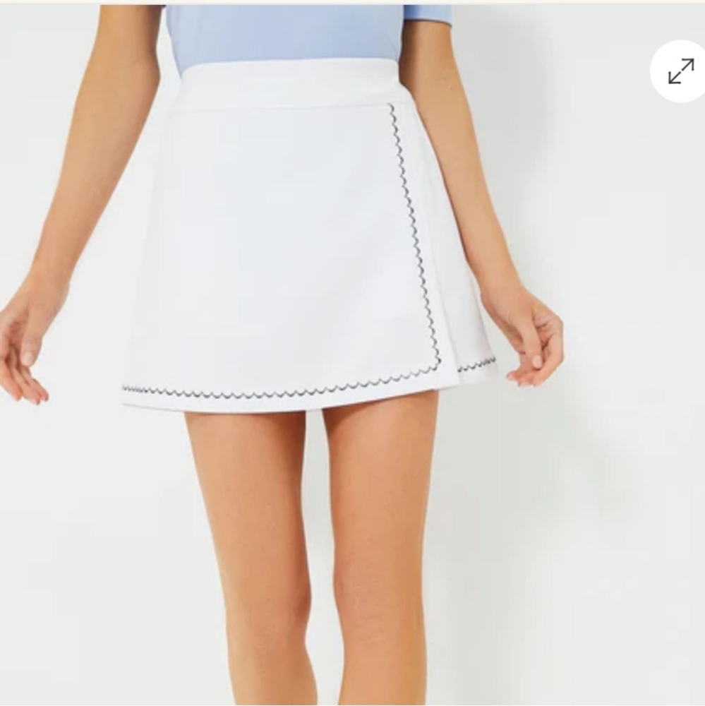 Tuckernuck Tnuck Sport White 16" Halliet Tennis Skirt Golf Sports Skort